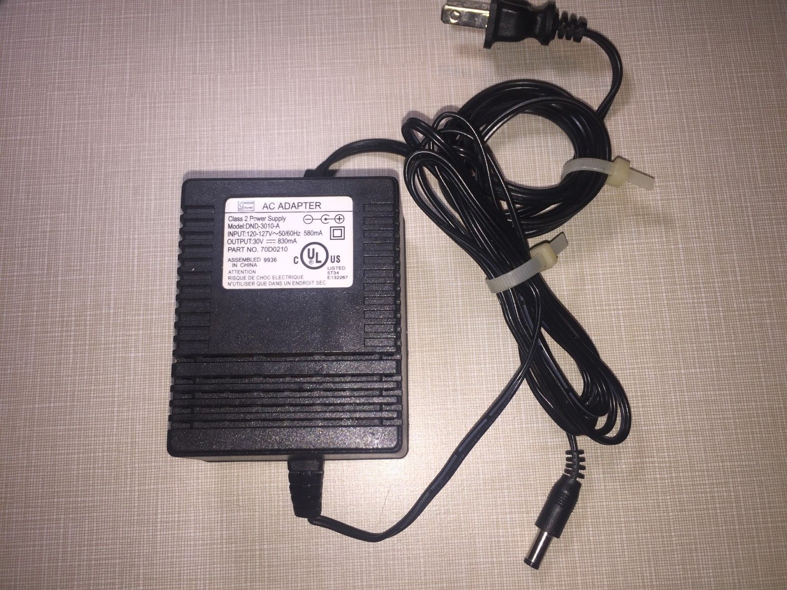 *100% Brand NEW* SKYNET MODEL DND-3010-A FOR 70D0210 AC ADAPTER 30V 830mA POWER SUPPLY